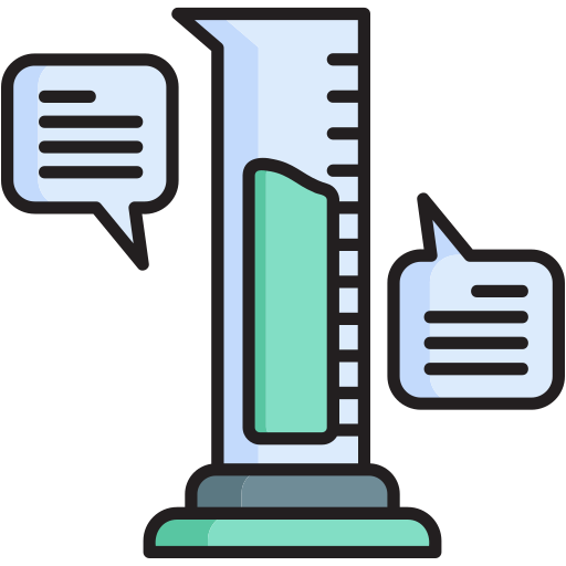 Graduated cylinder Generic color lineal-color icon