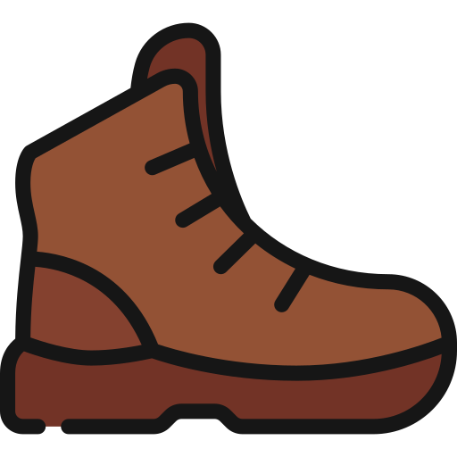 Hiking boot Juicy Fish Lineal color icon