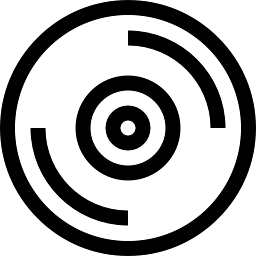 콤팩트 디스크 Basic Straight Lineal icon