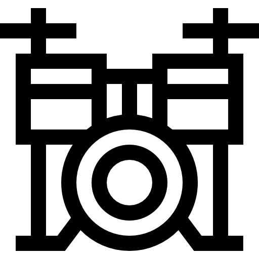 schlagzeug Basic Straight Lineal icon