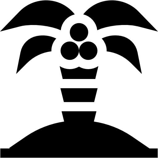 palma Basic Straight Filled icono