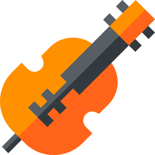Violin Basic Straight Flat icon