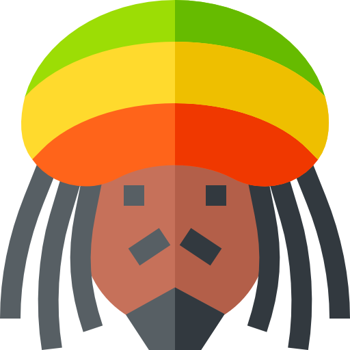 rastafari Basic Straight Flat icoon