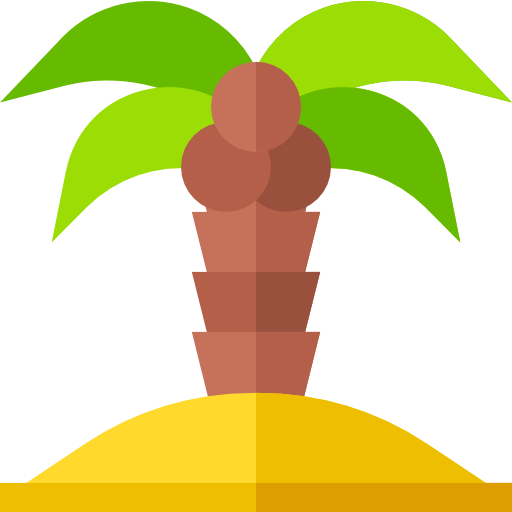 Пальма Basic Straight Flat иконка