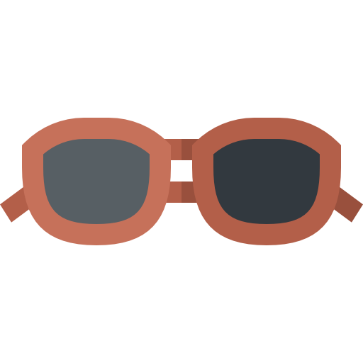 occhiali Basic Straight Flat icona