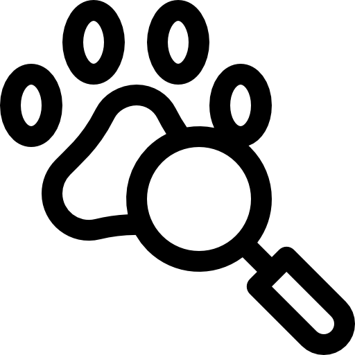 huella Basic Rounded Lineal icono