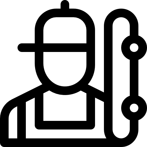 Łyżwa Basic Rounded Lineal ikona