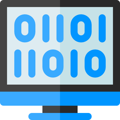 codering Basic Rounded Flat icoon