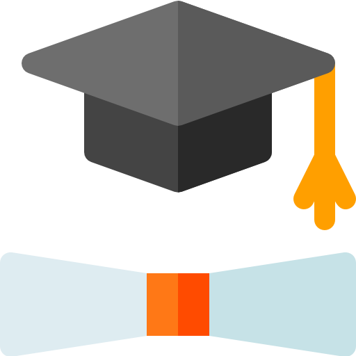 onderwijs Basic Rounded Flat icoon