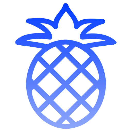Ananas Generic gradient outline icon