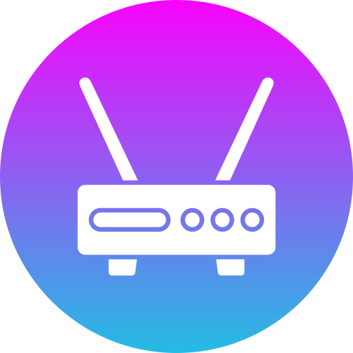 router de wifi Generic gradient fill icono