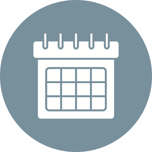 Calendar Generic color fill icon