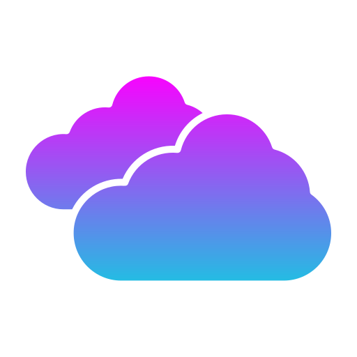 nubes Generic gradient fill icono