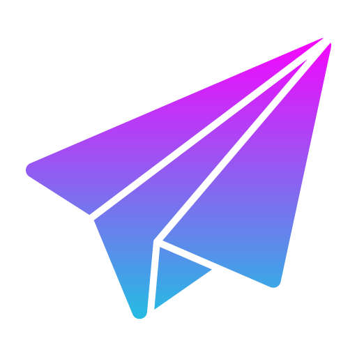 avion de papel Generic gradient fill icono