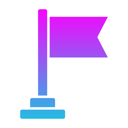 フラグ Generic gradient fill icon