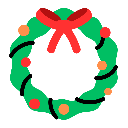 Рождественский венок Generic color fill иконка