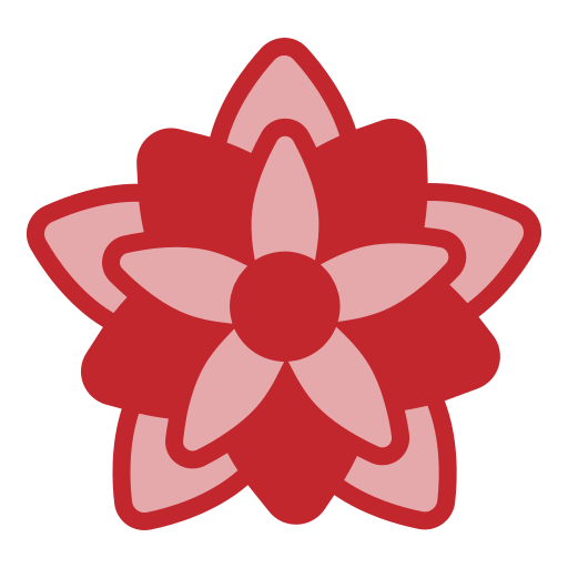 ポインセチアの花 Generic color lineal-color icon