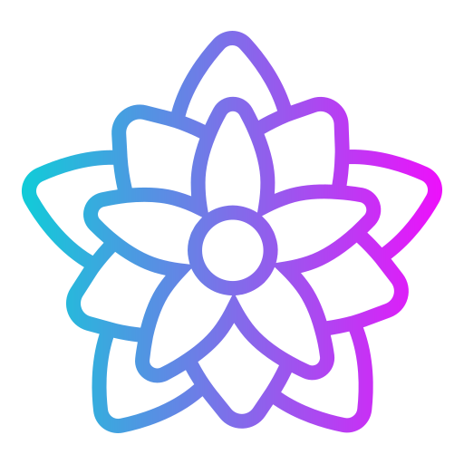 Poinsettia flower Generic gradient outline icon