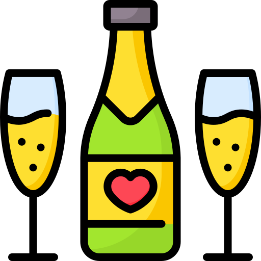 シャンパン Generic color lineal-color icon