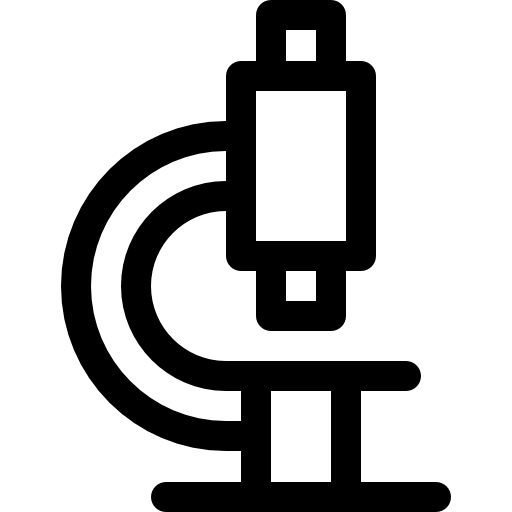 Микроскоп Basic Rounded Lineal иконка