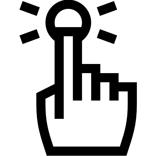 접촉 Basic Straight Lineal icon