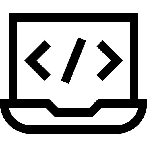 코딩 Basic Straight Lineal icon