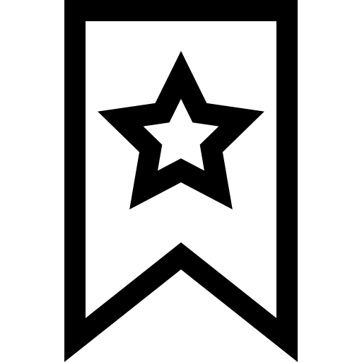 ブックマーク Basic Straight Lineal icon