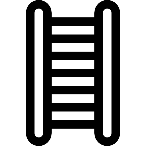 escalera Basic Rounded Lineal icono