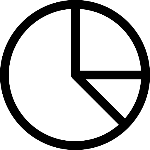 파이 차트 Basic Rounded Lineal icon