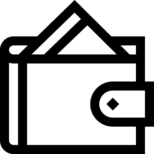 portfel Basic Straight Lineal ikona