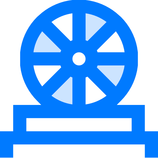 roda grande Vitaliy Gorbachev Blue Ícone