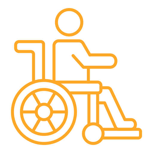 portatori di handicap Generic color outline icona