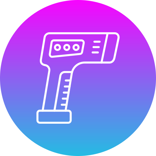 Термометр-пистолет Generic gradient fill иконка
