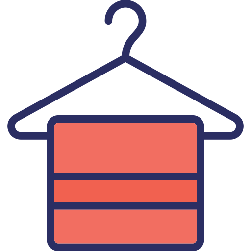 toalla en percha Generic color lineal-color icono