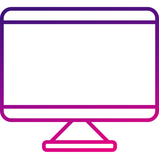 computer Generic gradient outline icon