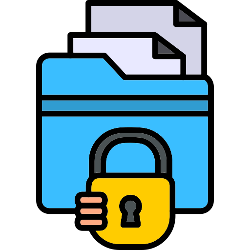 bezpieczeństwo folderów Generic color lineal-color ikona