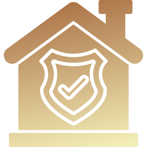 Домашняя безопасность Generic gradient fill иконка