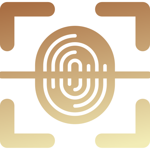 Fingerprint scanner Generic gradient fill icon