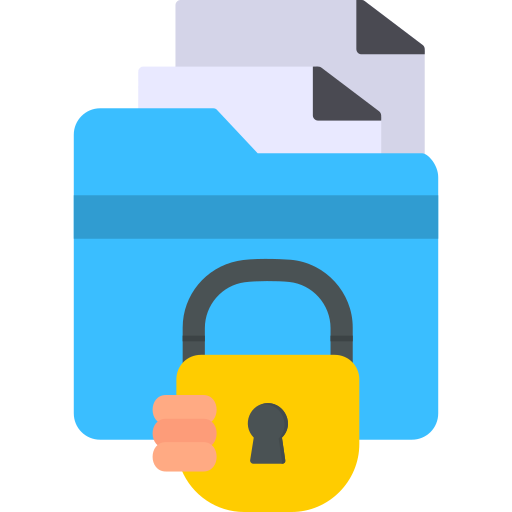 bezpieczeństwo folderów Generic color fill ikona