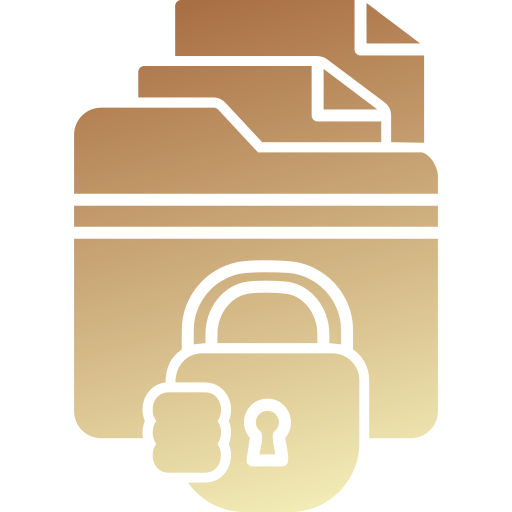 Folder security Generic gradient fill icon