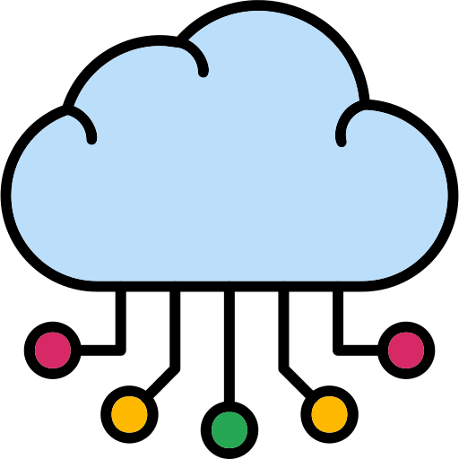 cloud computing Generic color lineal-color icoon