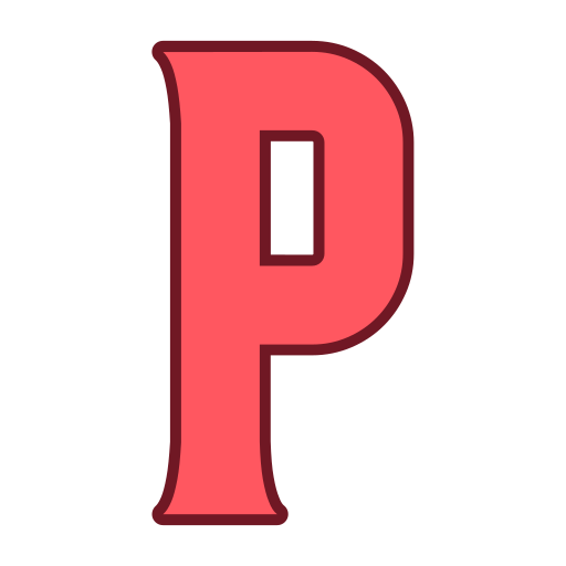 letra p Generic color lineal-color Ícone