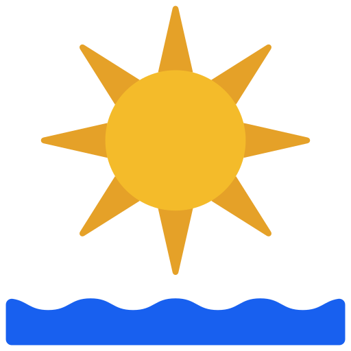 Sun Juicy Fish Flat icon