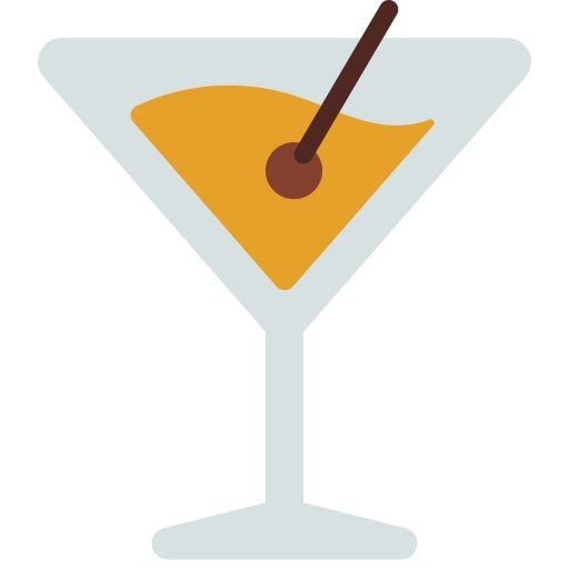 martini Juicy Fish Flat icoon