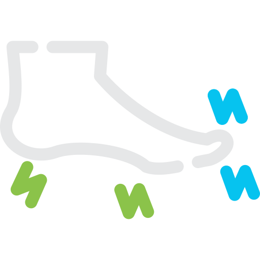 Foot Generic color outline icon