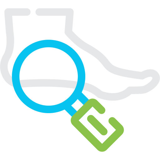 Foot Generic color outline icon