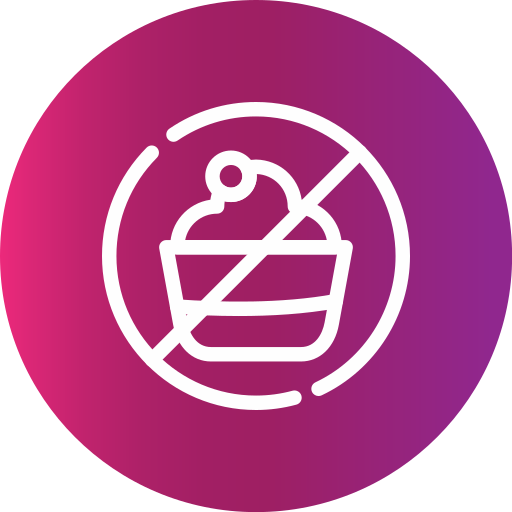 No sweets Generic gradient fill icon