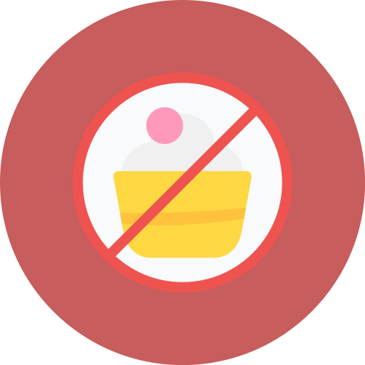 No sweets Generic color fill icon