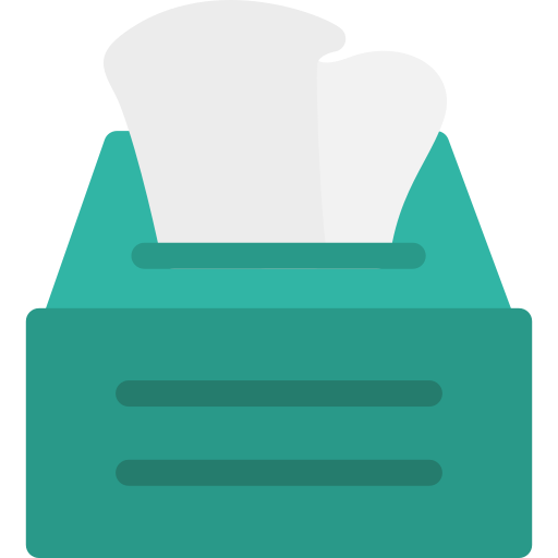 caja de pañuelos Generic color fill icono