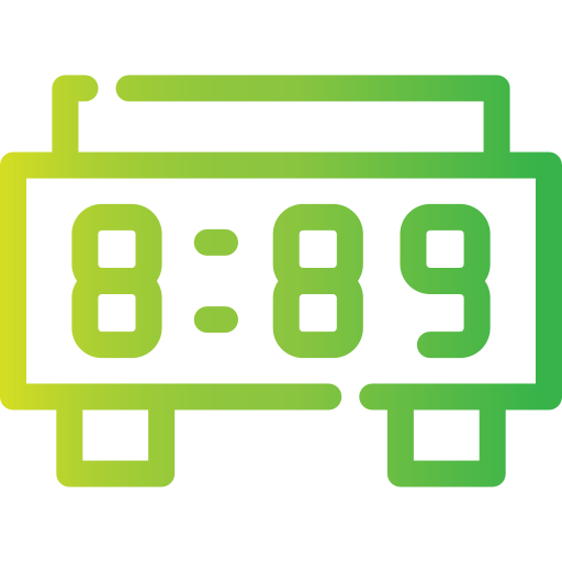 reloj digital Generic gradient outline icono